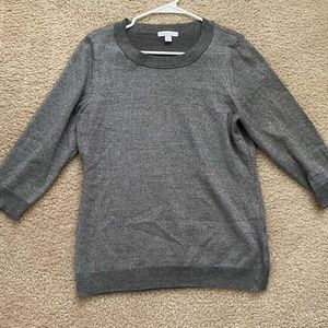 NY & Company Silver Sweater Size M